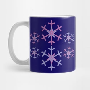 Purple Snowflakes Winter Breeze Mug